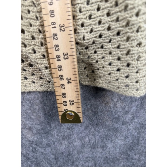 Kim Rogers Cardigan Sweater Women's 2X Beige Ribbed Knit‎ Long Sleeve Open Front - Picture 5 of 6